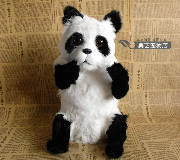 

Simulation panda polyethylene&furs panda model funny gift about 25cmx21cmx38cm