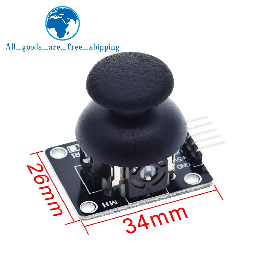 DIYTZT For Arduino  Dual-axis XY Joystick Module Higher Quality  PS2 Joystick Control Lever Sensor KY-023 Rated 4.9 /5