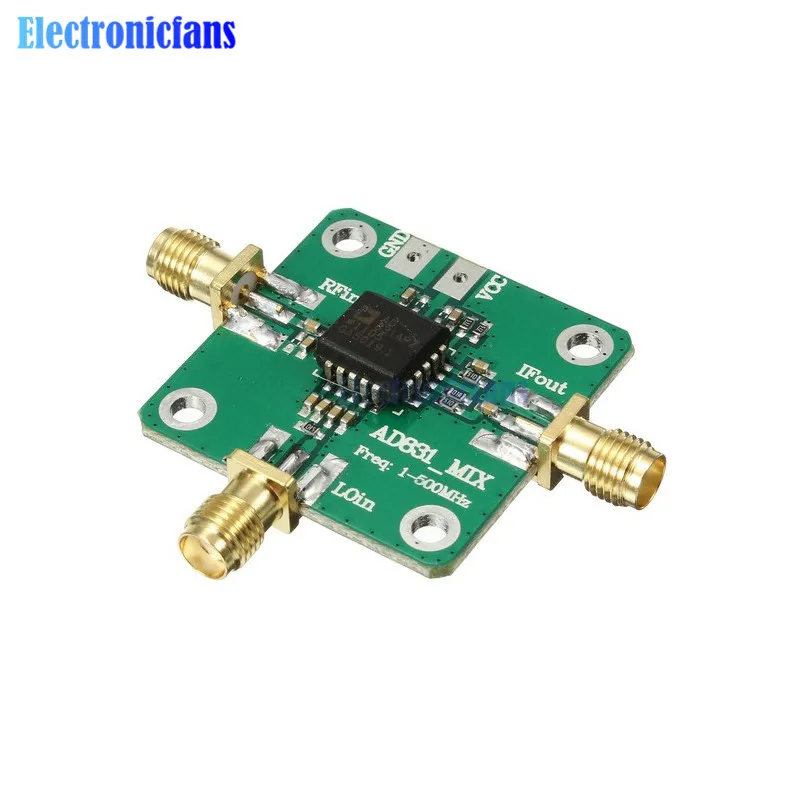 AD831 0.1-500MHz 10dBm Gain High Frequency RF Mixer Inverter Board Module Radio Converter With DC Isolation Capacitors