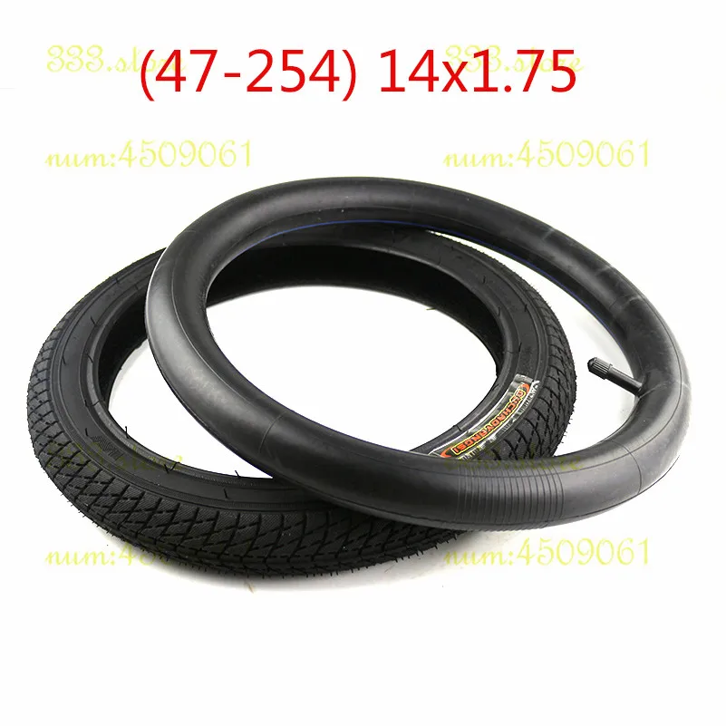 Tire 14 X 2.125 / 54-254 fits Many Gas Electric Scooters and e-Bike 14X1.75 tyre with a Bent Angle Valve Stem fits many gas