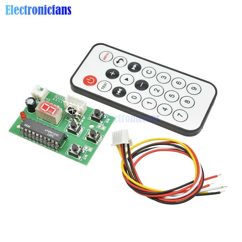 diymore Stepper Motor Driver Control Integrated Board 2-phase 4-wire Controller Speed Adjustable with Remote DC 4V-6V