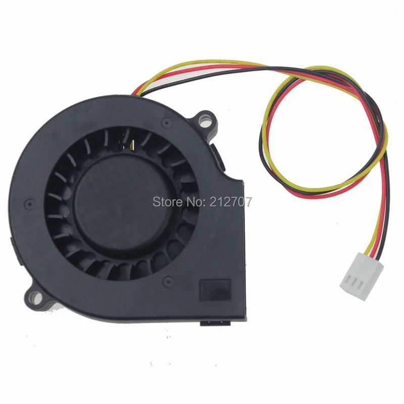 50 pcs/lot Gdstime 3Pin 12V 75mm 75x15mm Small DC Brushless Cooling Blower Fan for Computer PC Case