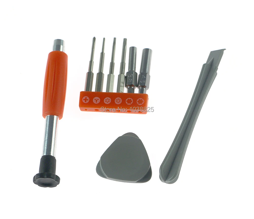 

12sets/lot orange 9 in 1 set 3.8mm 4.5mm 6 Screwdriver Opening Repair Tools Kit for Nintendo Wii/Switch/DSi/NEW 2DS 3DS XL L