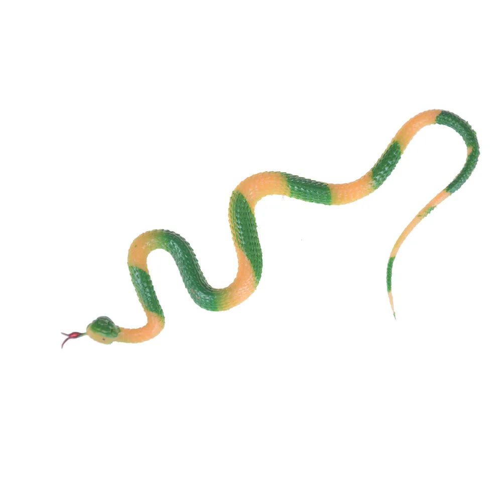 Fake Artificial Rubber Faux Snake Simulation Rubber Snake Model Toy Snake Fake Animal Gift Halloween Costume Party Supplies