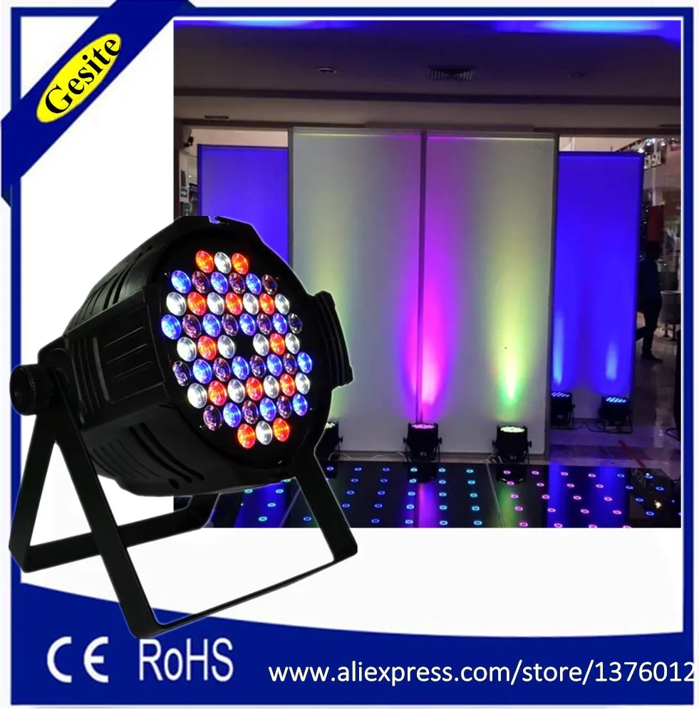 

10pcs/lot Hot Selling Led Par Stage DJ Lights 54pcs RGBW Home Party Disco Strobe DMX512 Lighting for wedding