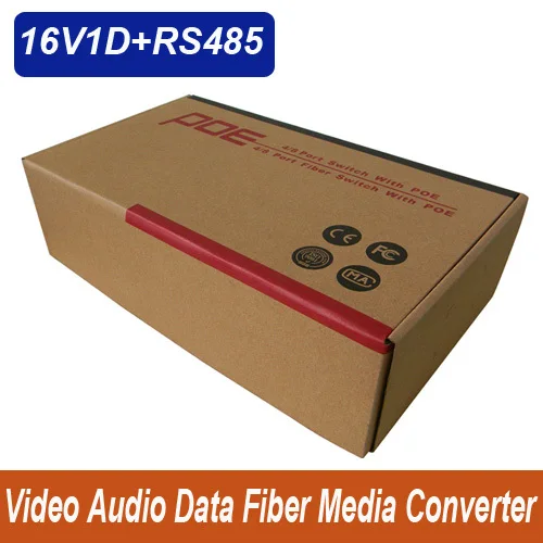 Imagem -05 - Canais Vídeo Dados Áudio Fibra Óptica Media Converter com Rs485-up 20km Singlemode Alta Qualidade 16