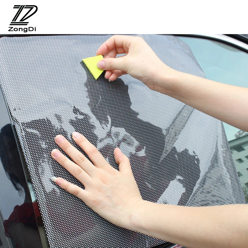 

ZD 1Pair Car shade covers Static electricity stickers For Chevrolet lacetti captiva Mercedes w203 w204 Mini cooper accessories