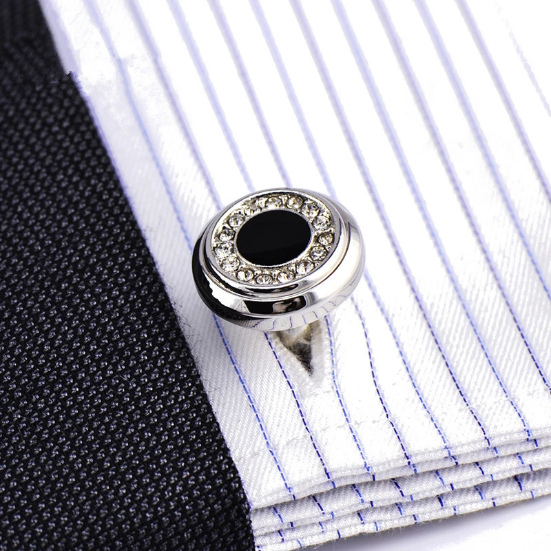 Jewelry shirt Fashion cufflink for men Brand Cuff link Wholesale Button crystal High Quality Luxury Wedding Male Free Shipping