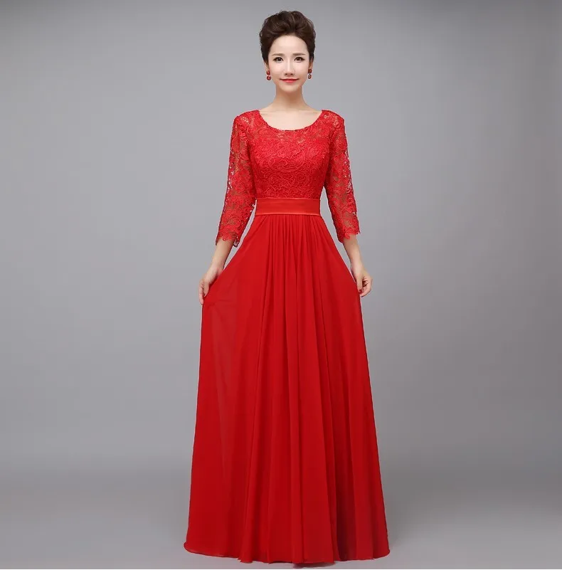 2018 New Arrival O-neck A-line Floor-Length Long Chiffon Plus Size Mother Of The Bride Dresses With Lace Sleeves of Plus Size