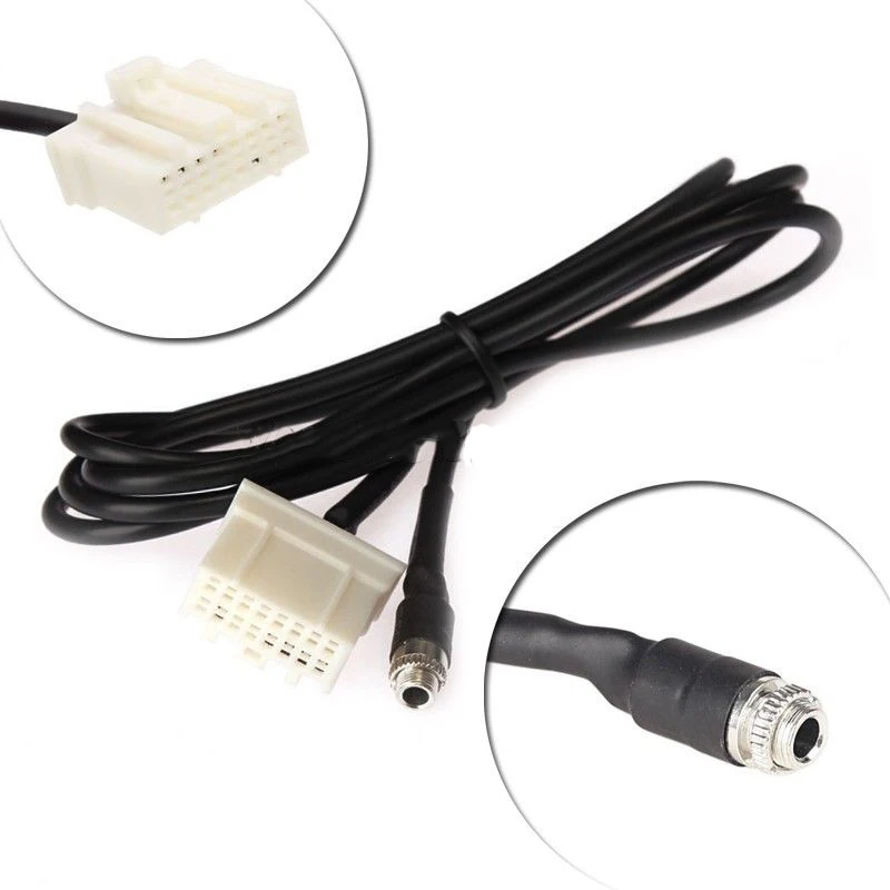 JX-LCLYL New Car AUX Audio Input Female Interface Adapter Cable for Maz-da 3 6 MX-5 RX8