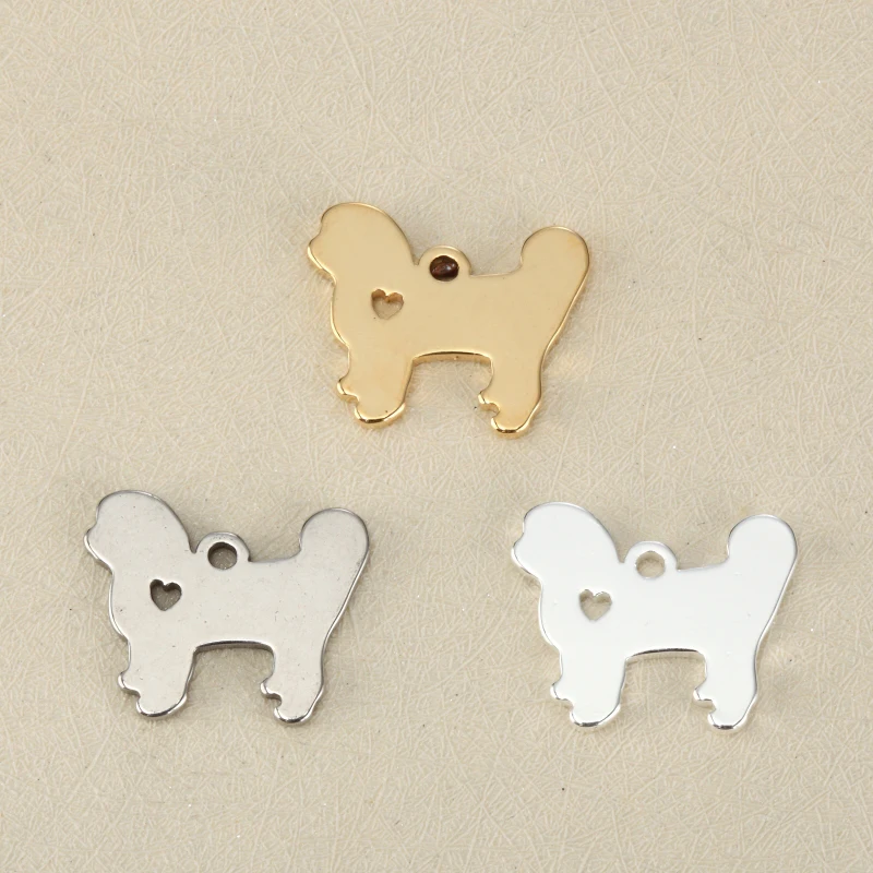 10pcs/lot stainless steel variety of dog Charms for Jewelry DIY Making gold Bullfighting Mastiff pendant for bracelet jewelry