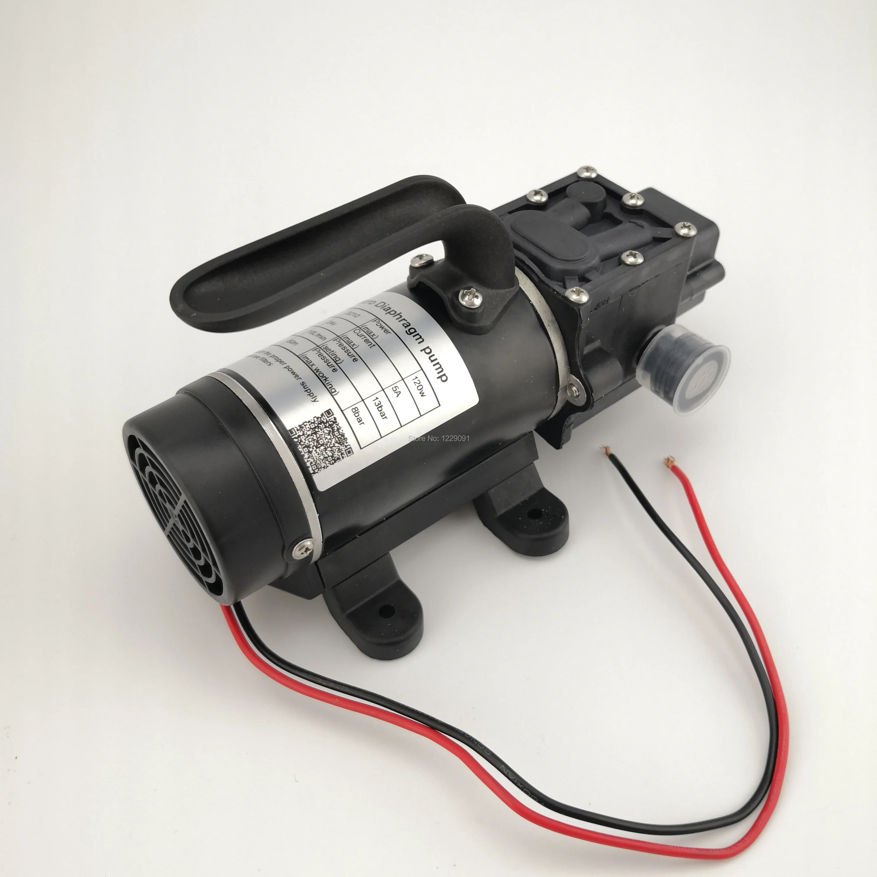 10L/min 120W electric high pressure self priming small dc Water Pump Diaphragm pump 12v 24v