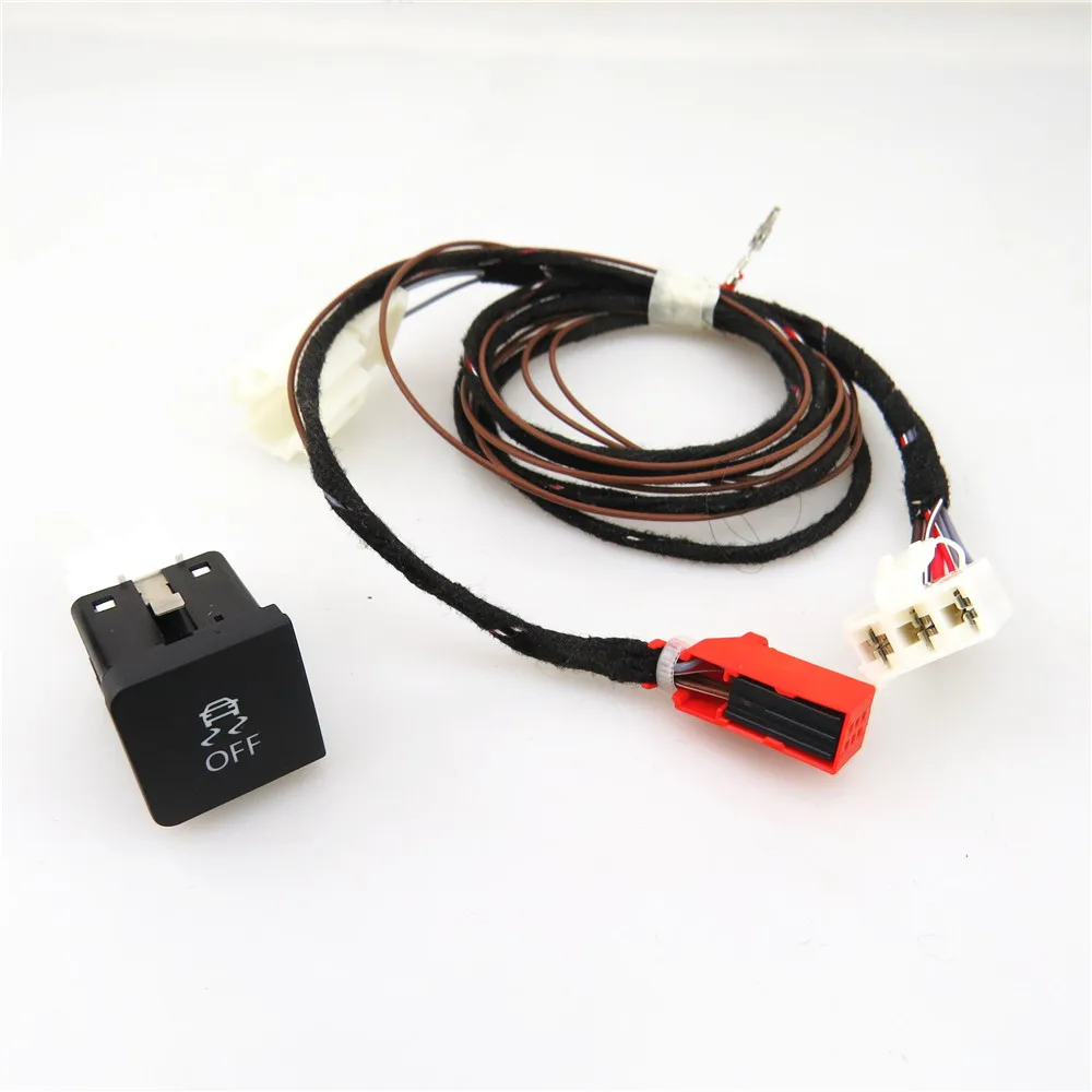 READXT Auto Traktion Control ESP Off ASR Schalter Taste Mit Draht Kabel Harness Stecker Für Jetta Golf 6 MK6 1KD 927 117 1KD927117 – Detail 2
