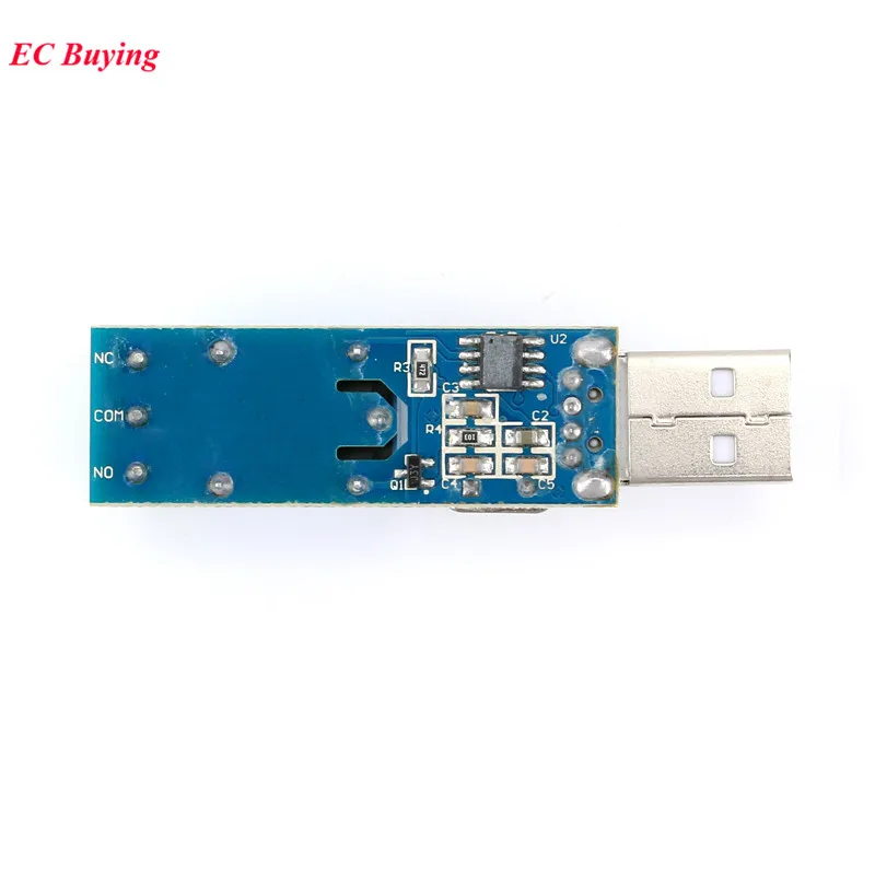 10Pcs-1pc LCUS-1 type USB Relay Module Electronic Converter PCB USB Intelligent Control Switch SRD-05VDC-SL-C 5V 10A Rele