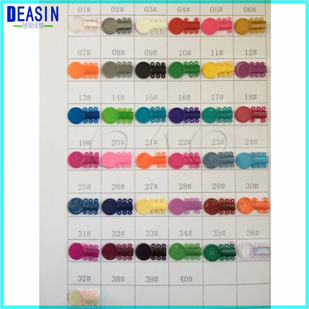 NO.13#-18# Dental Orthodontic Materials Transparent Color Ligature Ties Rubber Band Elastic