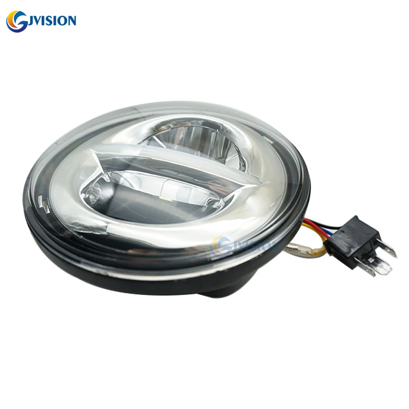 Motorcyle Accessories 5-3/4'' LED Headlight 5.75 inch 12V 24V Headlamp High/Low Daytime running lights for Dyna 883 Sportster image 5