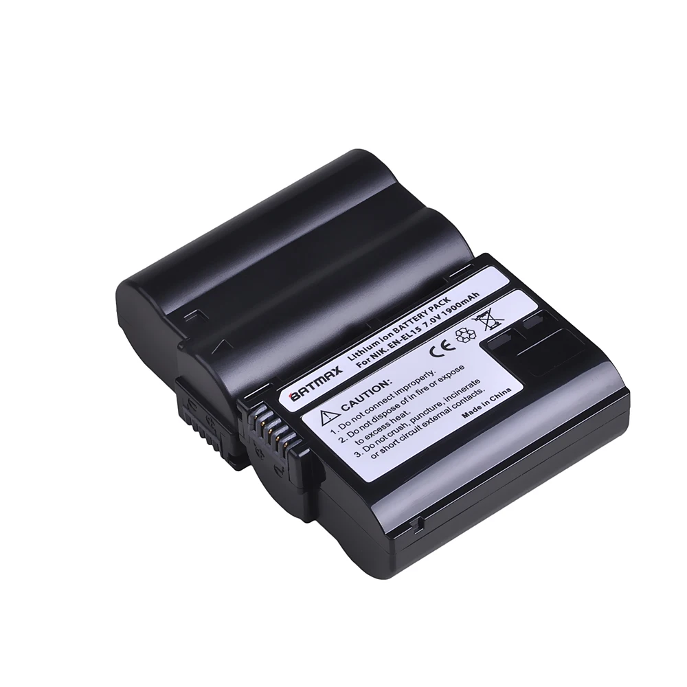 Batmax 4x EN-EL15 EN EL15 ENEL15 Battery for Nikon D7000 V1 D600 D600E D800 D800E D7100 D610 D810 D810A D750 D7200 Z6 Z7