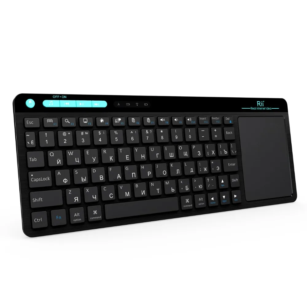 Genuine New Rii K18 Mini Keyboard Touchpad 2.4GHz Wireless Multimedia Keyboards For PC Smart Android TV Box HTPC IPTV Laptops