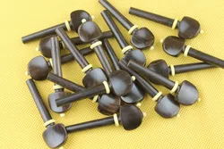 20 pcs high quality undyed ebony violin pegs 4/4 full size tuning pegs violin parts