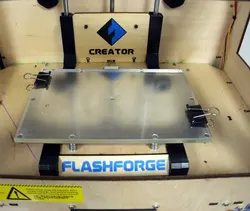 235X155MM borosilicate Glass plate for Flashforge Dreamer, Pro and Creator 3D Printer Platform Printing Bed