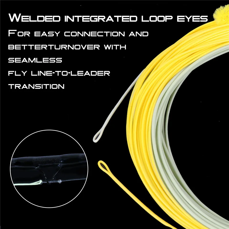 Maximumcatch 90FT-100FT 2/3/4/5/6/7/8/9wt Fly Fishing Line Weight Forward Floating Fly Line With W Loop