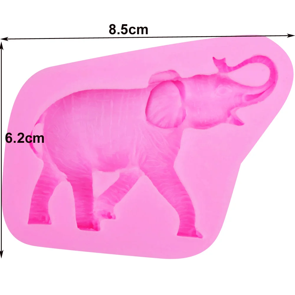 M392 Elephant 3D Candle Soy Wax Mould Scented Soap Handmade Silicone Mold Plaster Resin Clay Diy Craft Home Decoration