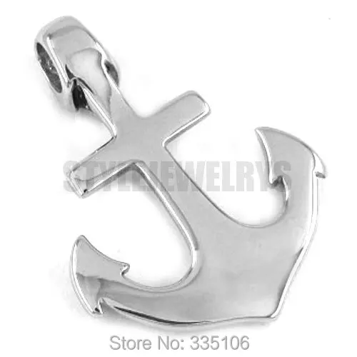 Free shipping! Cross Skull Anchor Pendant Stainless Steel Jewelry Fashion Motor Biker Pendant SWP0260