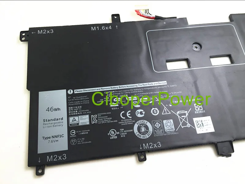 Original battery for Battery NFF1C 13 9365 13-9365-D1605TS D1805TS