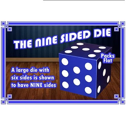 The Nine Sided Dice Magic Tricks Stage Close Up Props Gimmick Illusion Comedy Large Die have Nine Sides Magie