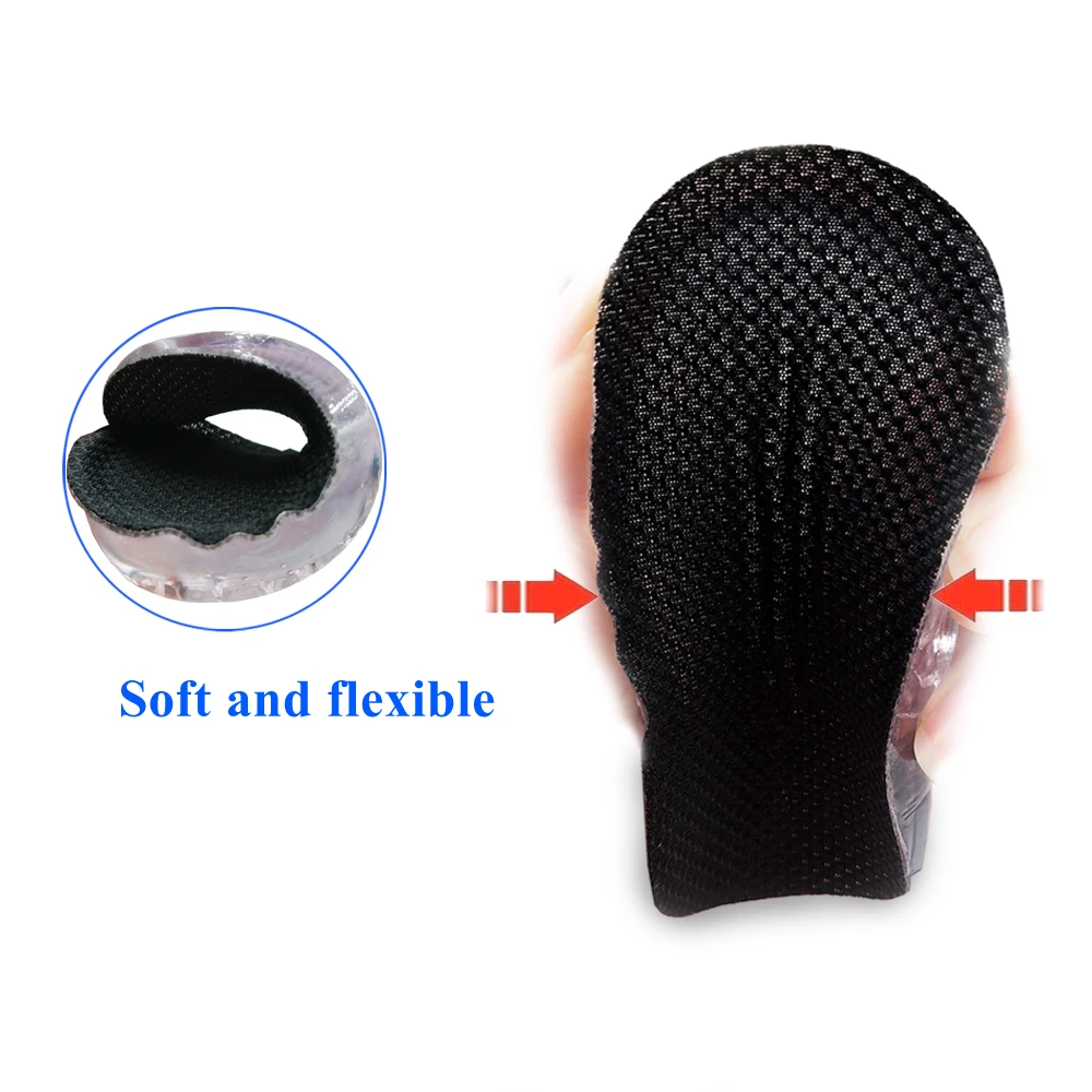 Silicone Invisible Height Increase Insole Self Adhesive Gel Heel Height Lift Insole Relieve Heel Pain Plantar Fasciitis Insert