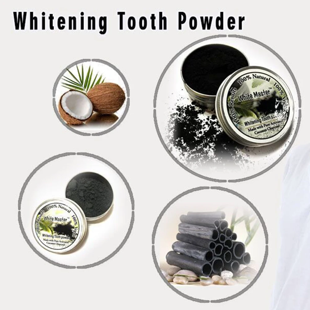 Black Bamboo Charcoal Powder Natural Organic Whitening Teeth Cleaning Stains Activated Coal Of Pure Teeth Powder Teeth Whitening