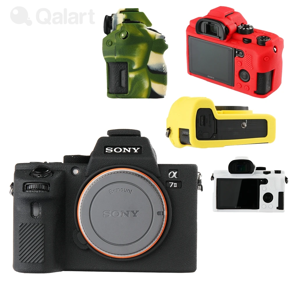 Rubber Silicon Case Body Cover Protector Soft Frame Skin for Sony A7 II A7R Mark 2 A7S Mark II ILCE-7M2 ILCE-7RM2 ILCE-7SM2 A7M2