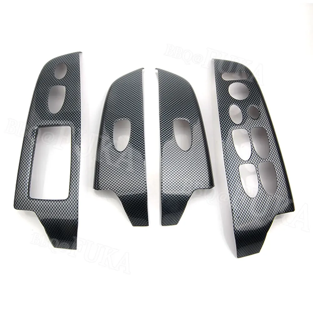 BBQ@FUKA 14PCS Carbon Fiber Styling Car Interior Decor Cover Trim ABS For Honda Civic 8th 2006 2007 2008 2009 2010 2011