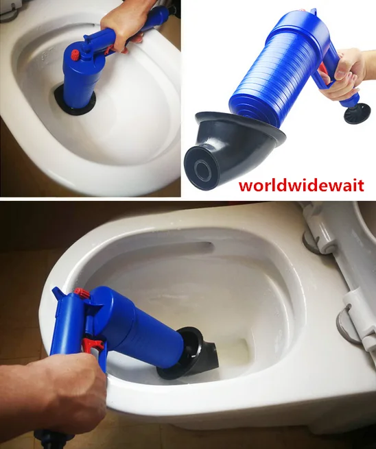 High Pressure Drain Blaster Toilet Pump ABS Clogged Pipes Drains Clean Wash Tool