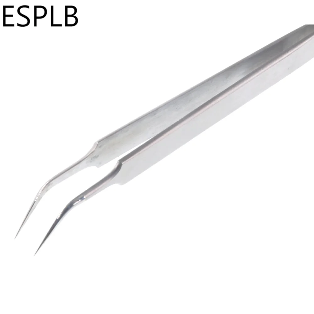 160 mm lange, hochpräzise Pinzette aus Edelstahl, gerade, gebogene, elektronische, spitze Pinzette für die Telefonreparatur – Detail 4