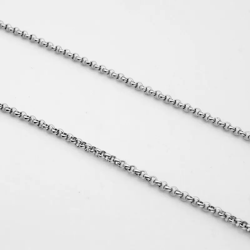 Wholesale Jewelry --  50/60/70/80 cm x3mm Titanium steel White Long O Chain Necklaces for Men Fashion Jewlery No Fade