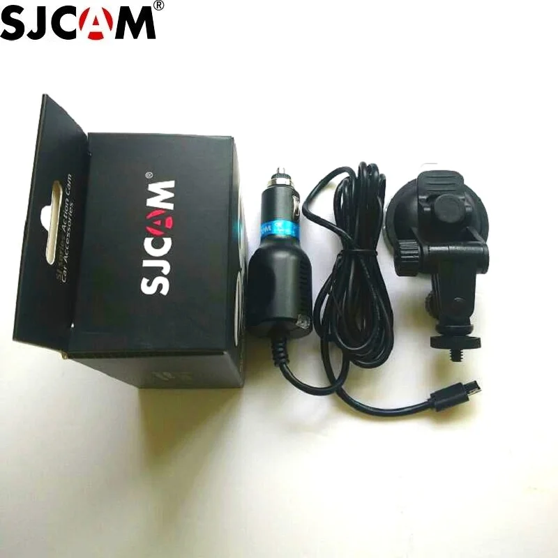 Charger + ดูดถ้วยยึดรถสำหรับกล้อง Xiaomi Yi EKEN H9 H3 H8 SJ4000 Air SJ5000X M20 SJ7000 C30R SJCAM