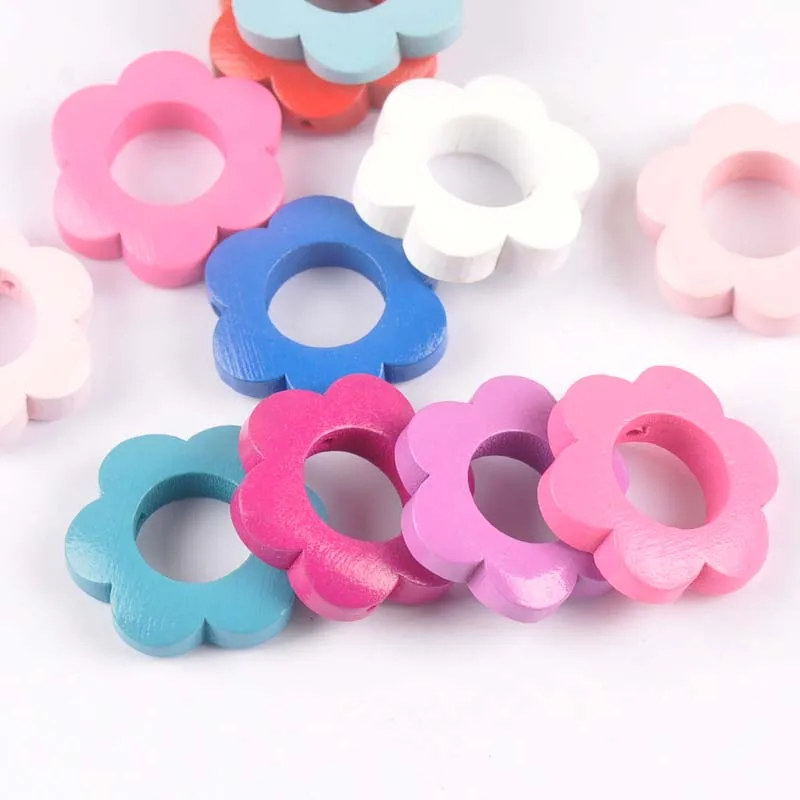 10pcs Mixed Garland Wooden Spacer Beads For Jewelry making DIY 13X16mm MT1413X