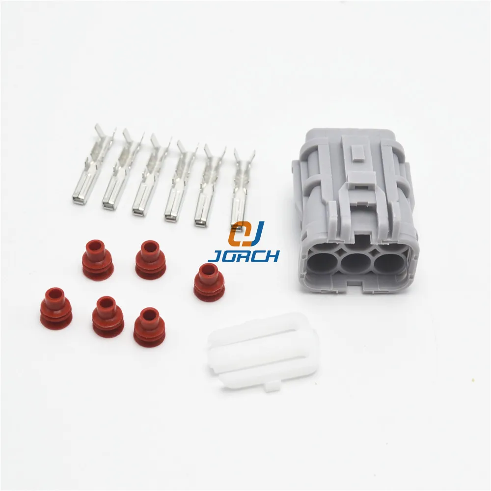 10 sets 6 pin female waterproof automotive wire plug car electrical cable connectors 7123-7464-40