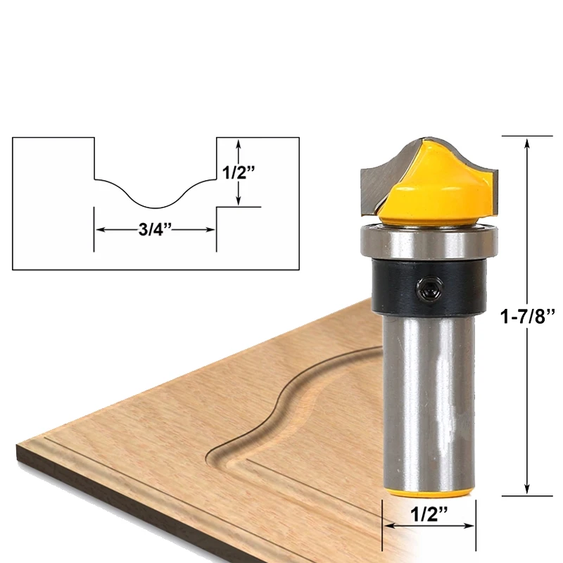 1pcs Profile Groove Template Router Bit - 1/2