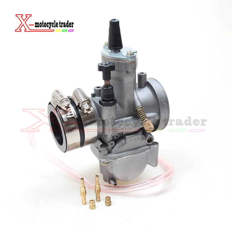 NEW 2T 4T Universal Keihin Koso OKO Motorcycle Carburetor Carburador 21 24 26 28 30 32 34mm With Power Jet For Racing Moto