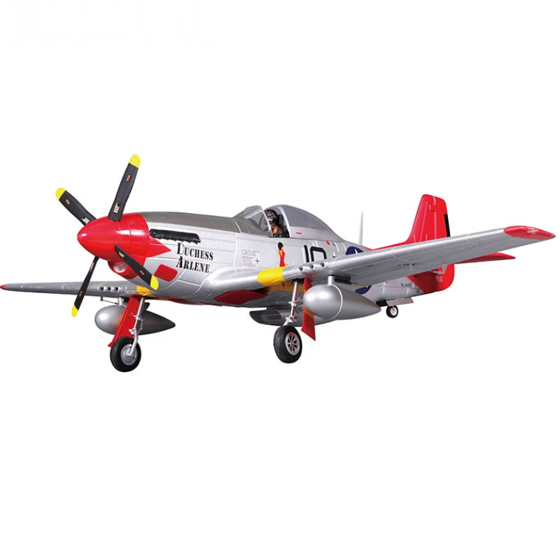 FMSRC RC Airplane 1450mm 1.4M P51 P-51D Mustang Red Tail V8 with Flaps Led PNP Gaint Big Warbird Model Plane Aircraft Avion