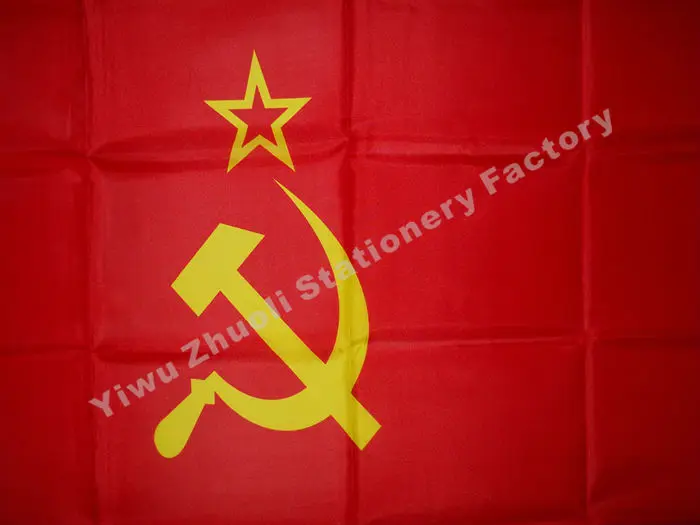 Soviet Union Flag 150X90cm (3x5FT) Free Shipping Union Of Soviet Socialist Republics USSR CCCP Russia Country Banner