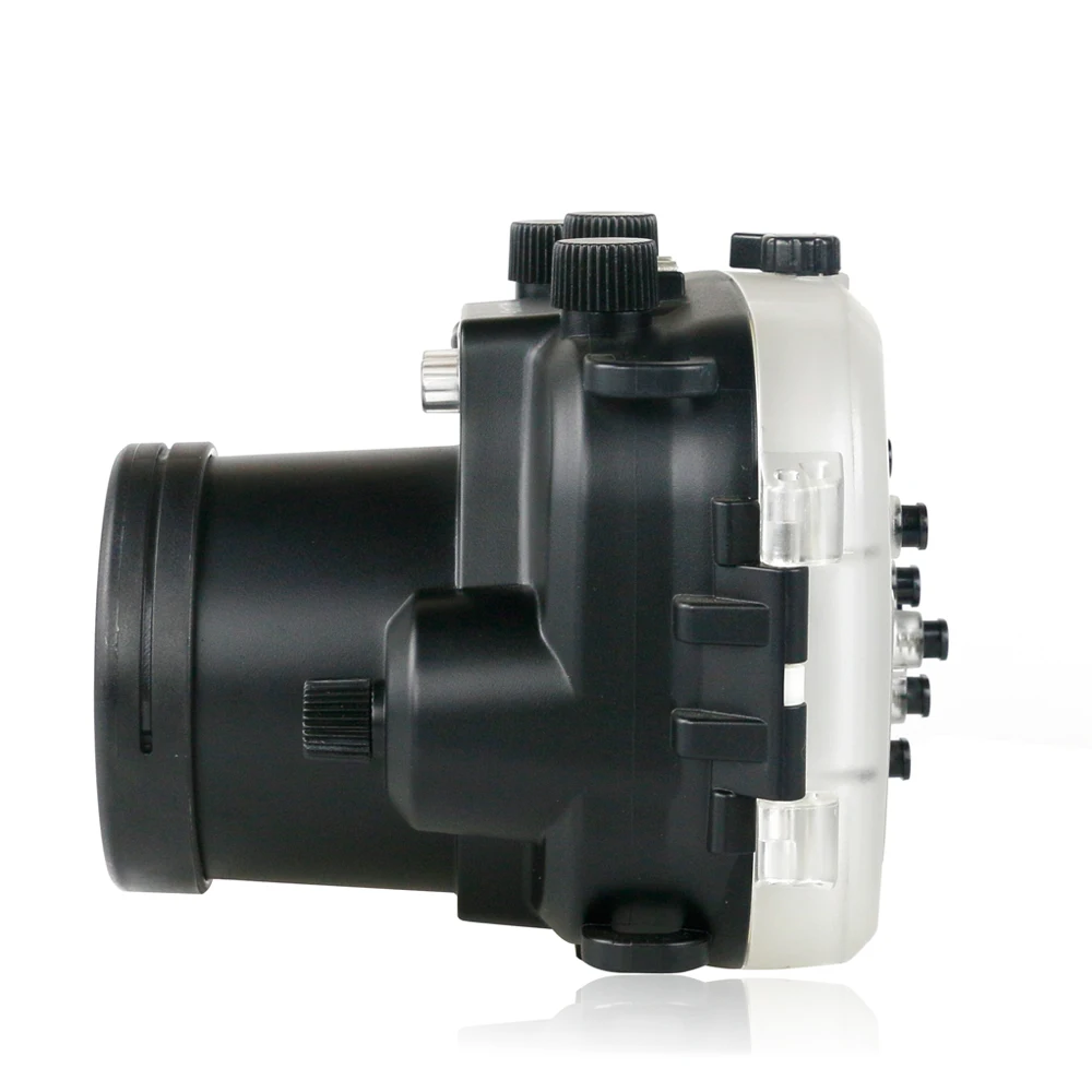 水中カメラハウジングケース、防水カバー、スキューバカメラ写真、必須、ハードバッグ、アンチノック、オリンパスE-M10に適合、ダイビング、40m