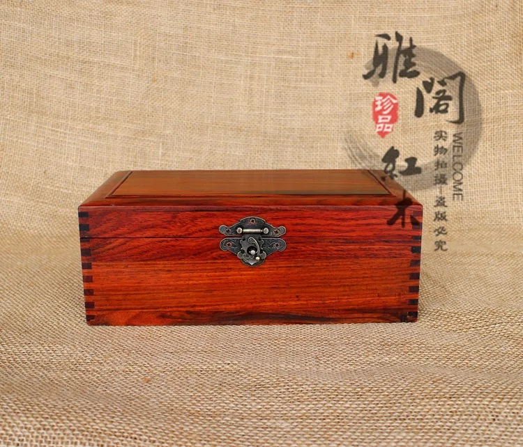 2015 new tenon mahogany red rosewood jewelry box storage box large jewelry wholesale wood storage box