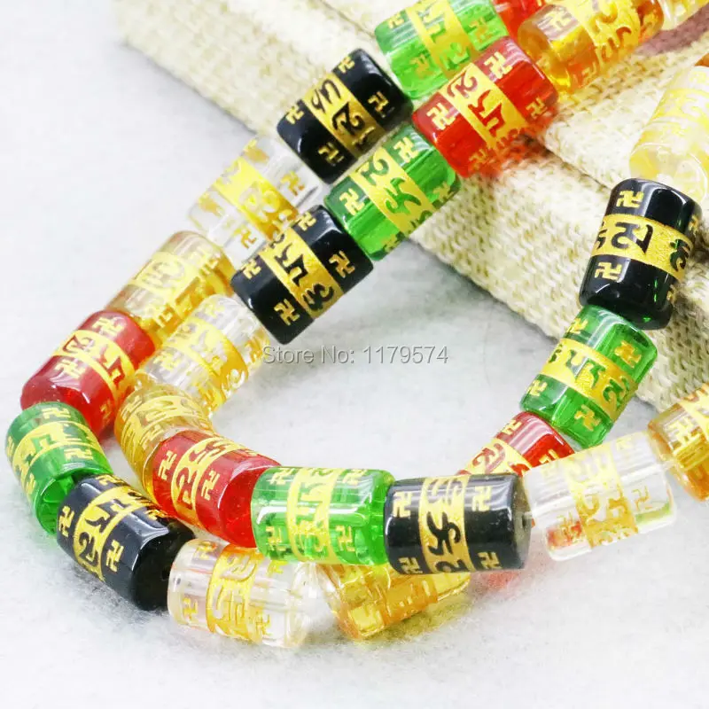 8X12mm Accessories Multicolor Lucky Glass Crystal Beads Fortune Glaze Stones Jasper Jade Loose 15inch DIY Jewelry Making Design