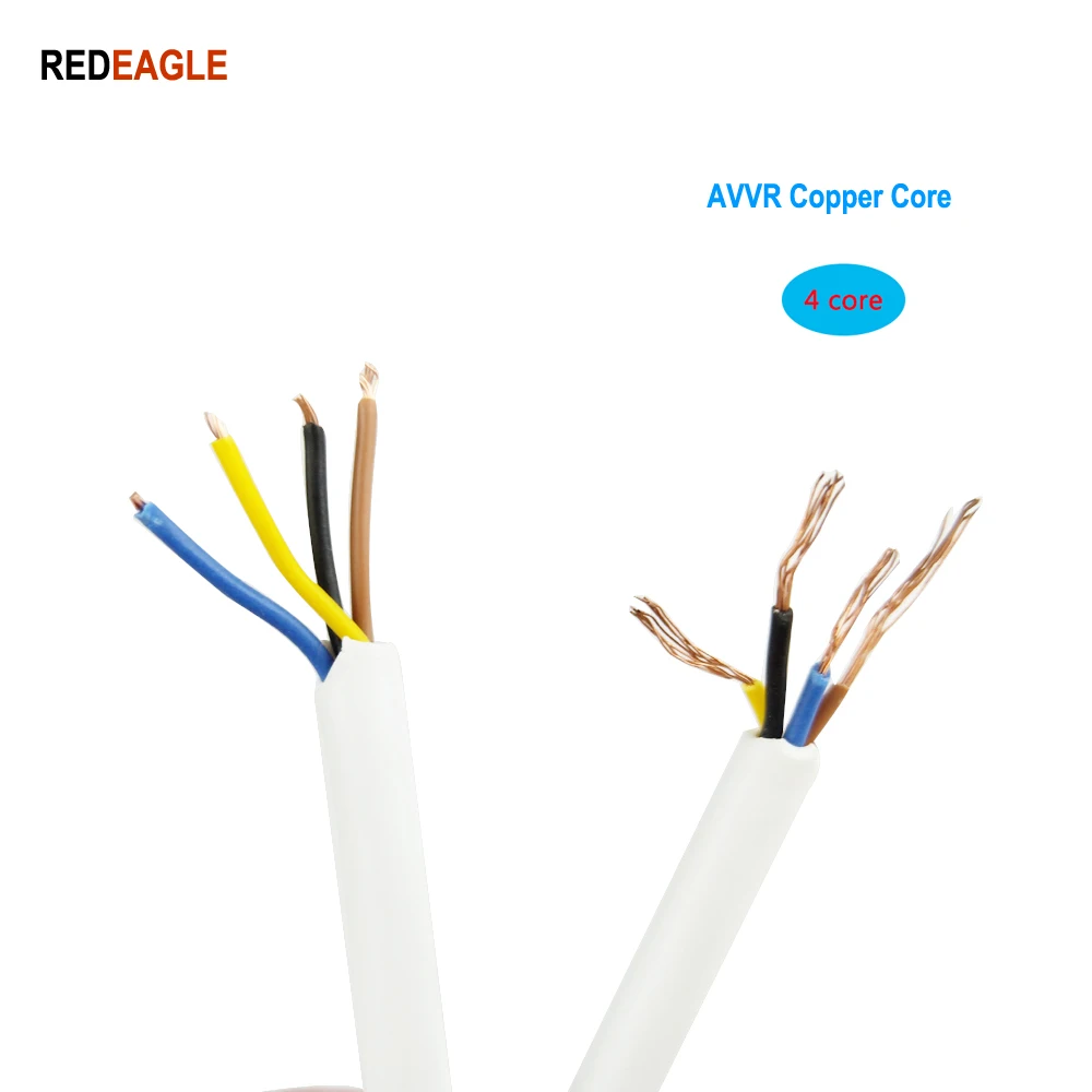 REDEAGLE AVVR 4-core Video Audio Power Extension Cable 4x0.2mm 5M 10M 20M Optional 4PIN Copper Wire Free Shipping