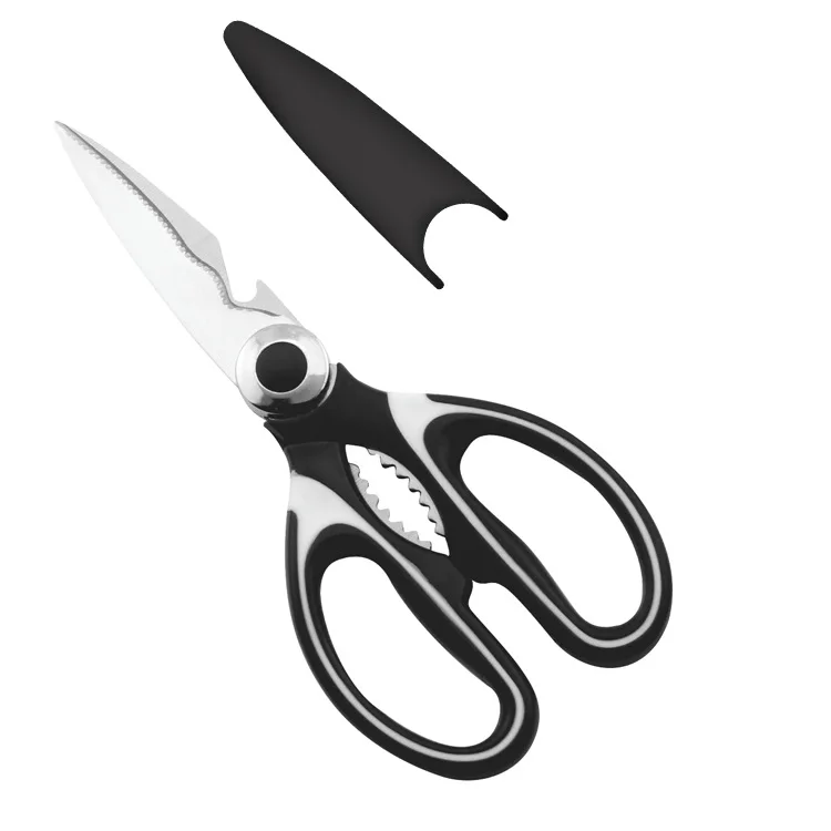 

factory promotion 120pcs lot wholesale kitchen scissors stainless steel multi functional household scissors bottle can opener