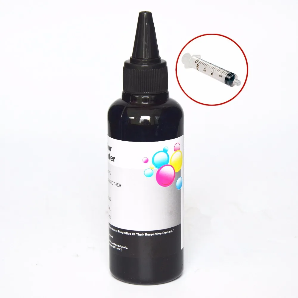 

Printer Ink Refill Ink for Epson Inkjet Printer black ink for CISS ink cartridge 100ml-PBK