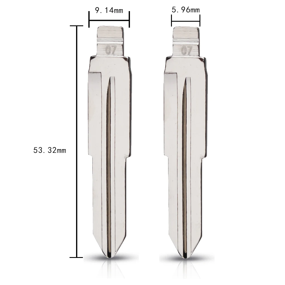 KEYYOU 07 # Klinge Ersatz Fern Flip Folding Car Key Klinge Blank KD Für Mitsubishi Outlander Grandis ASX Pajero